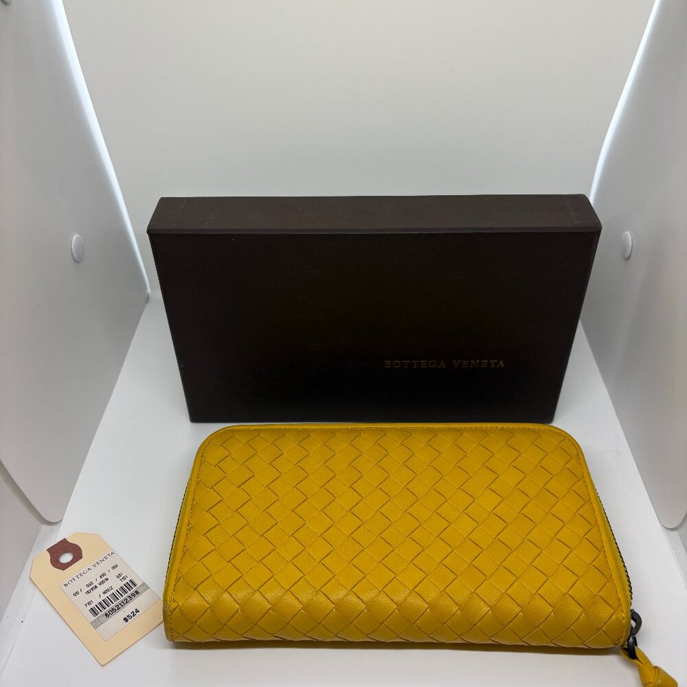 mango yellow long intraciatto zippy wallet